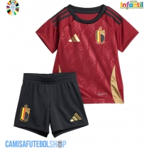 Camisa de time de futebol Bélgica Replicas 1º Equipamento Infantil Europeu 2024 Manga Curta (+ Calças curtas)